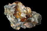 Cerussite Crystals on Galena & Bladed Barite - Morocco #127381-1